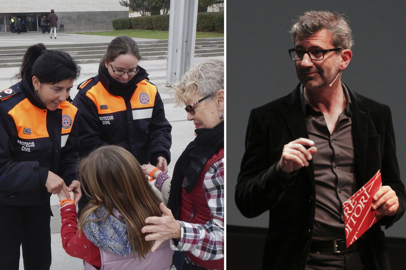  Membres de Protecció Civil Sant Cugat i Josep Maria Vallès. Foto: Arxiu/L. Àlvarez