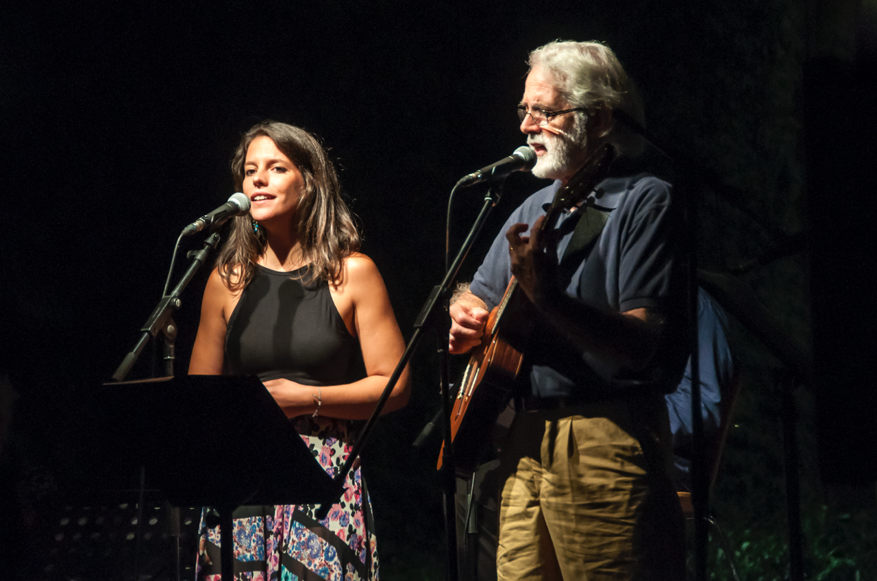 Cabanas i Codó durant el recital del 10 de setembre  FOTO: Cedida