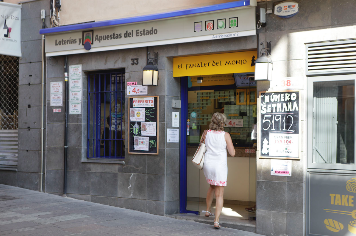 L'administració del carrer Major ha estat la que ha validat la butlleta FOTO: Artur Ribera