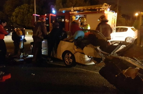 Imatge de l'accident mortal el passat 12 d'octubre FOTO: Àgata Guinó