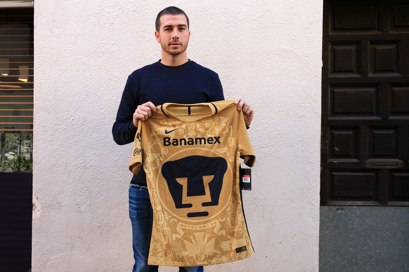 Marcos Reina amb la samarreta del Pumas mexicà. FOTO: Lali Álvarez
