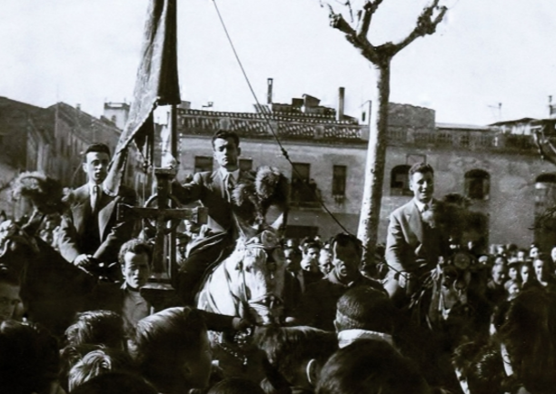 Sant Antoni Abat el 1952. Fotos Bibian. Fons Tomàs Grau i Garriga.