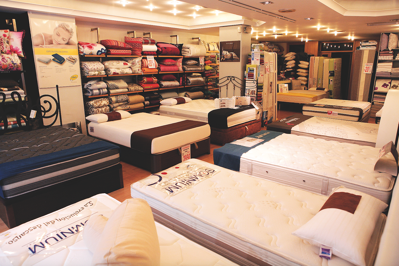 Interior de la Matalasseria Solsona FOTO: Arxiu