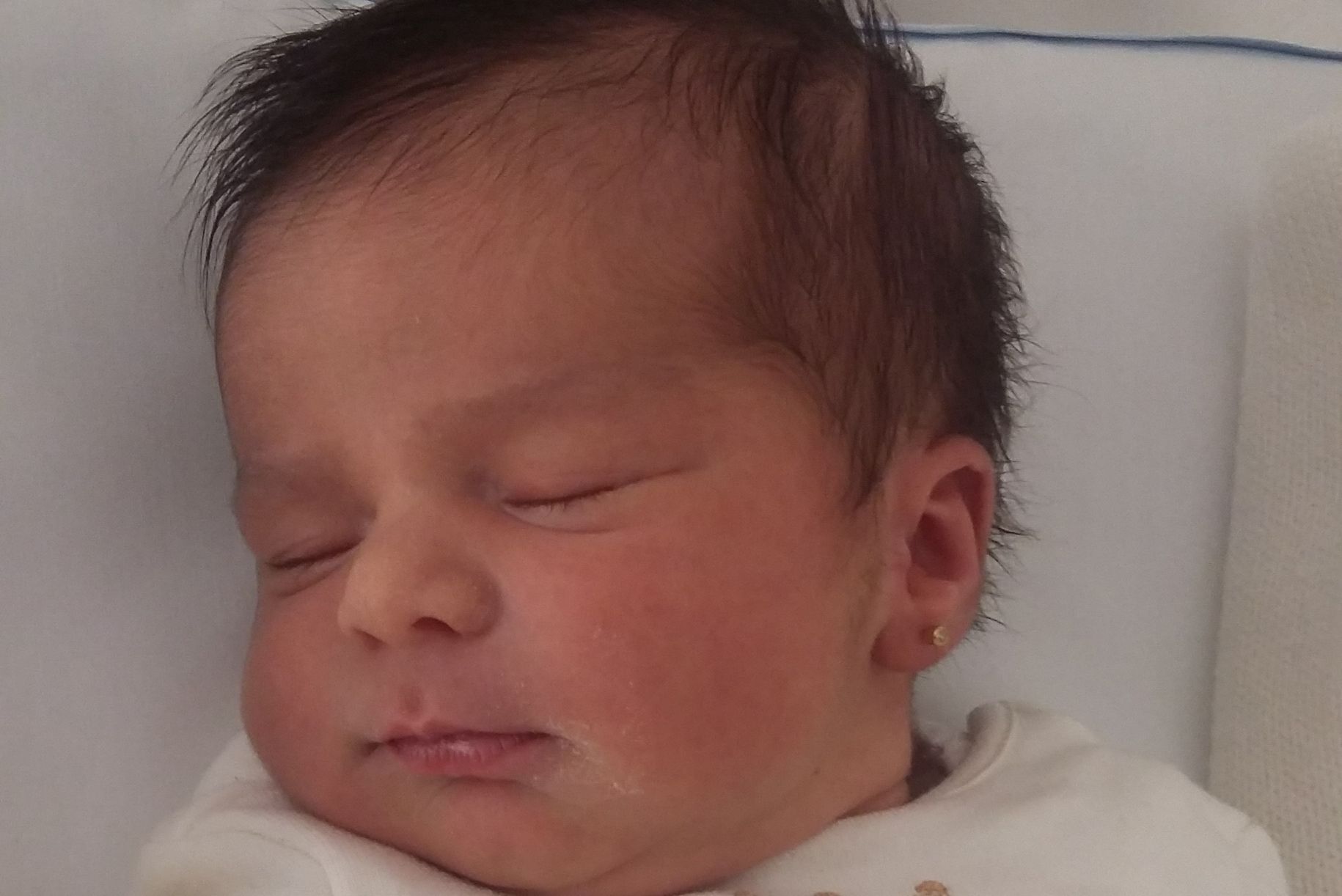 Lua Riba Salvador, primera santcugatenca del 2017 FOTO: Cedida 