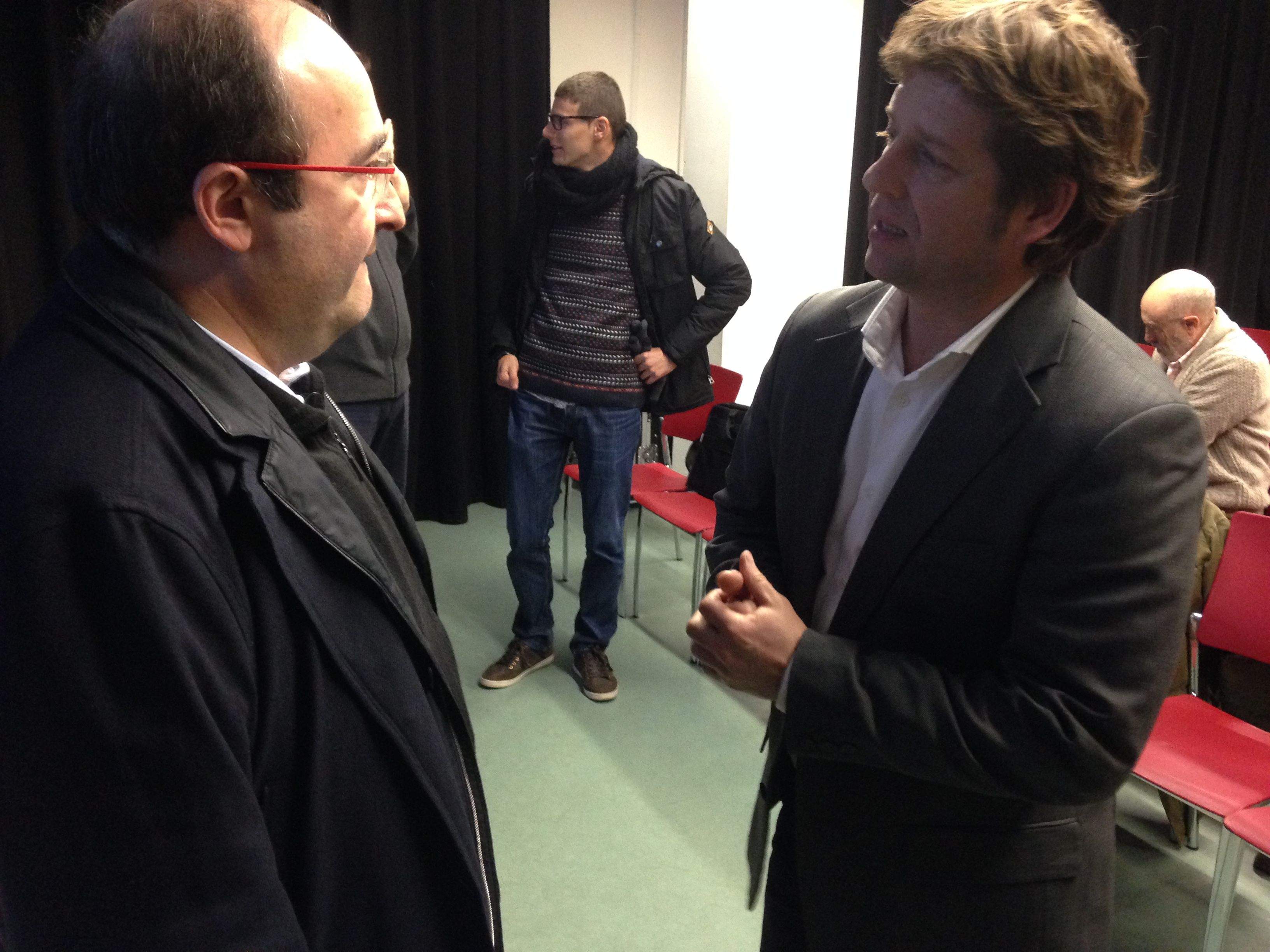 Iceta ha visitat Sant Cugat aquest 18 de gener. FOTO: C. Caballé