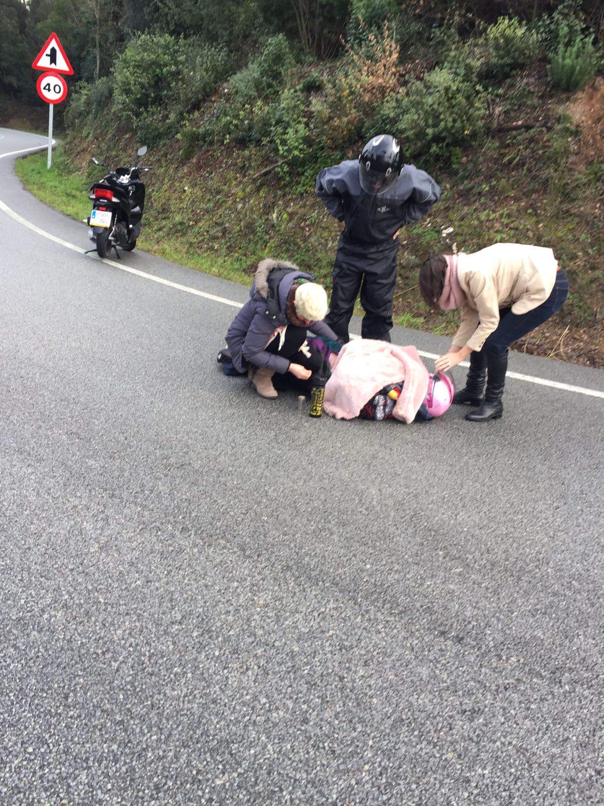 Moment de l'accdient FOTO: Cedida