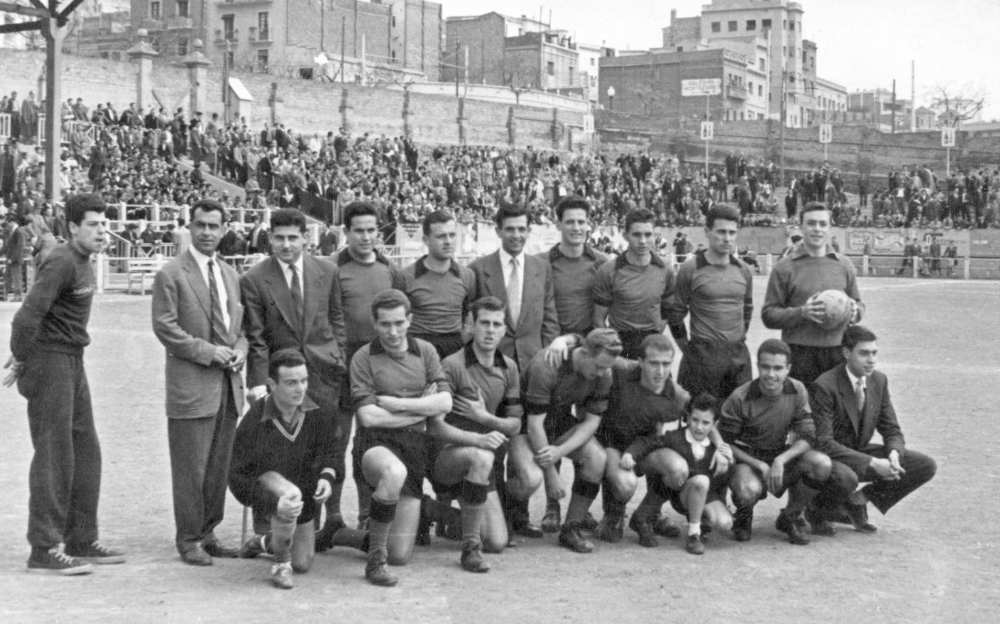 L’any 1956 el Junior FC va guanyar al Barça el Campionat de Catalunya d’aficionats de futbol. FOTO: Arxiu Junior FC