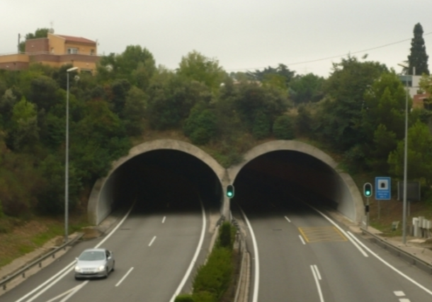 La C-16 en el seu pas per Sant Cugat