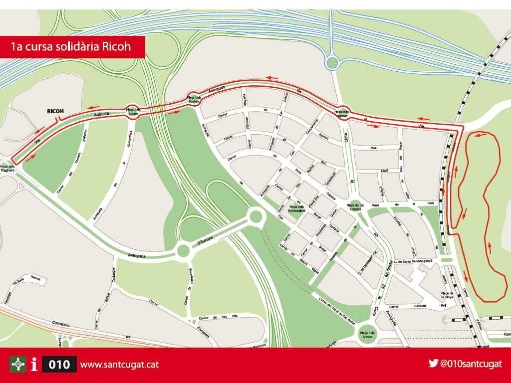 Mapa del recorregut de la cursa FOTO: Cedida
