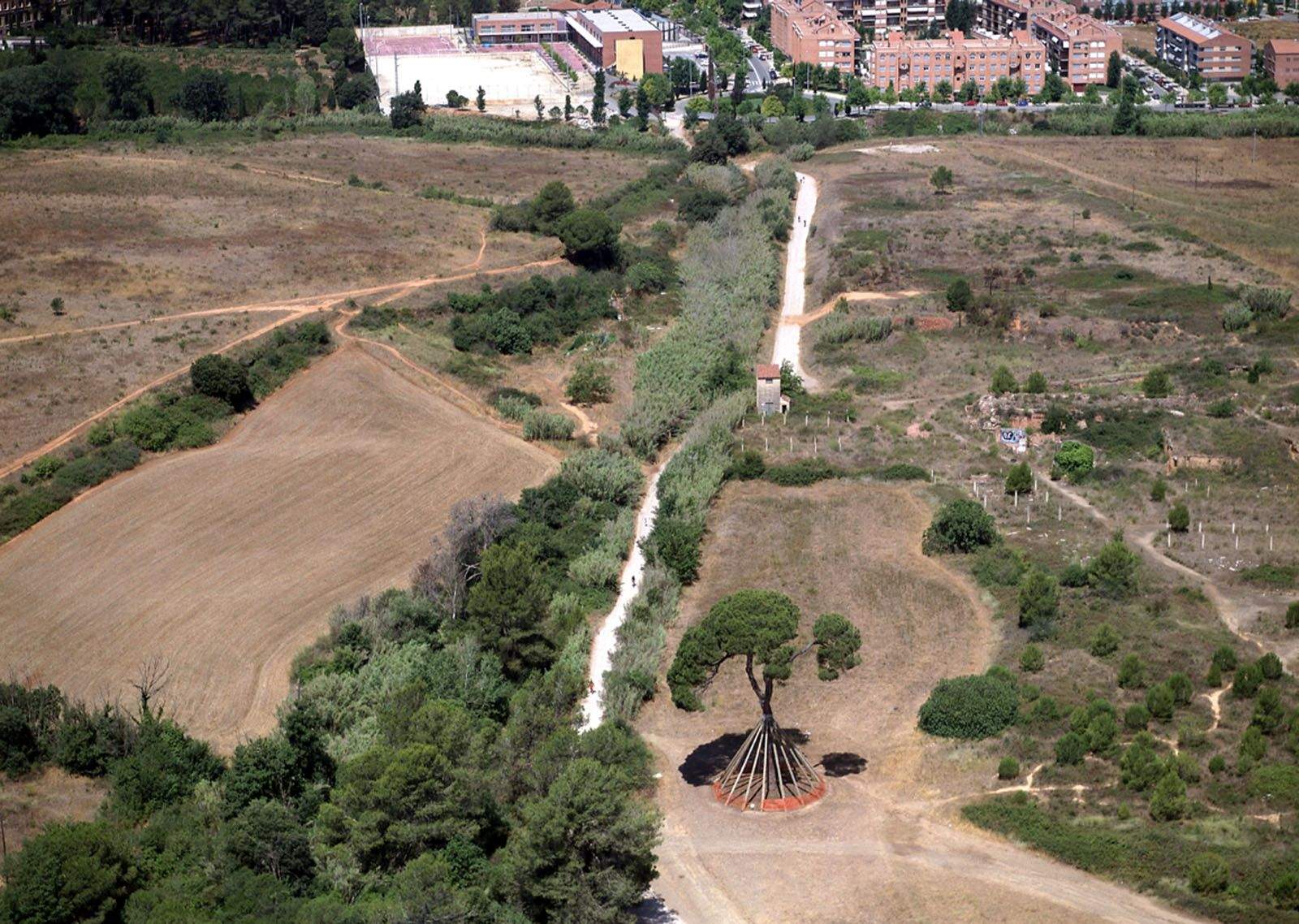 Vista aèria de la zona (2002) FOTO: Arxiu