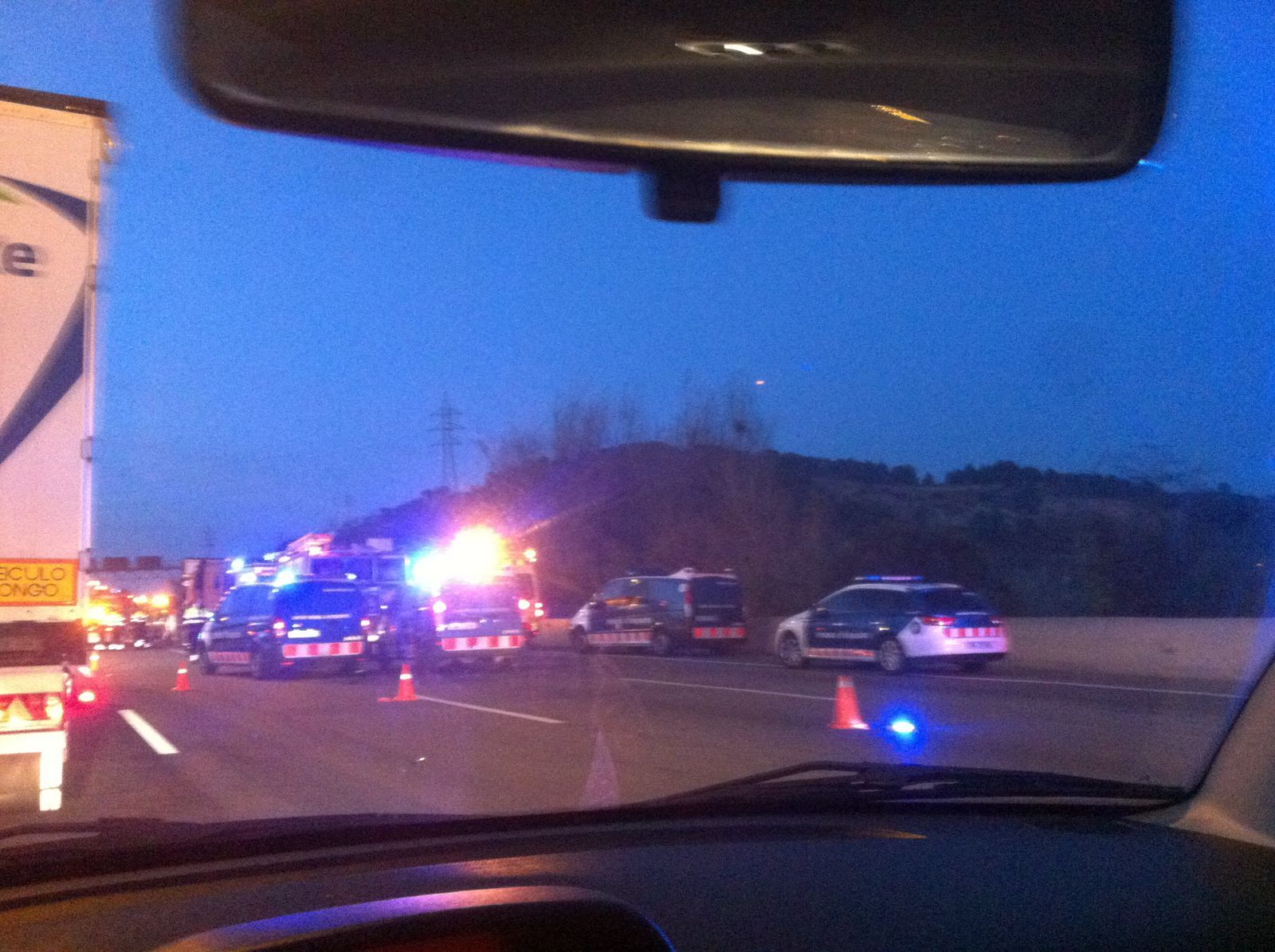 Imatge d'un accident a la mateixa via FOTO: TOT Sant Cugat