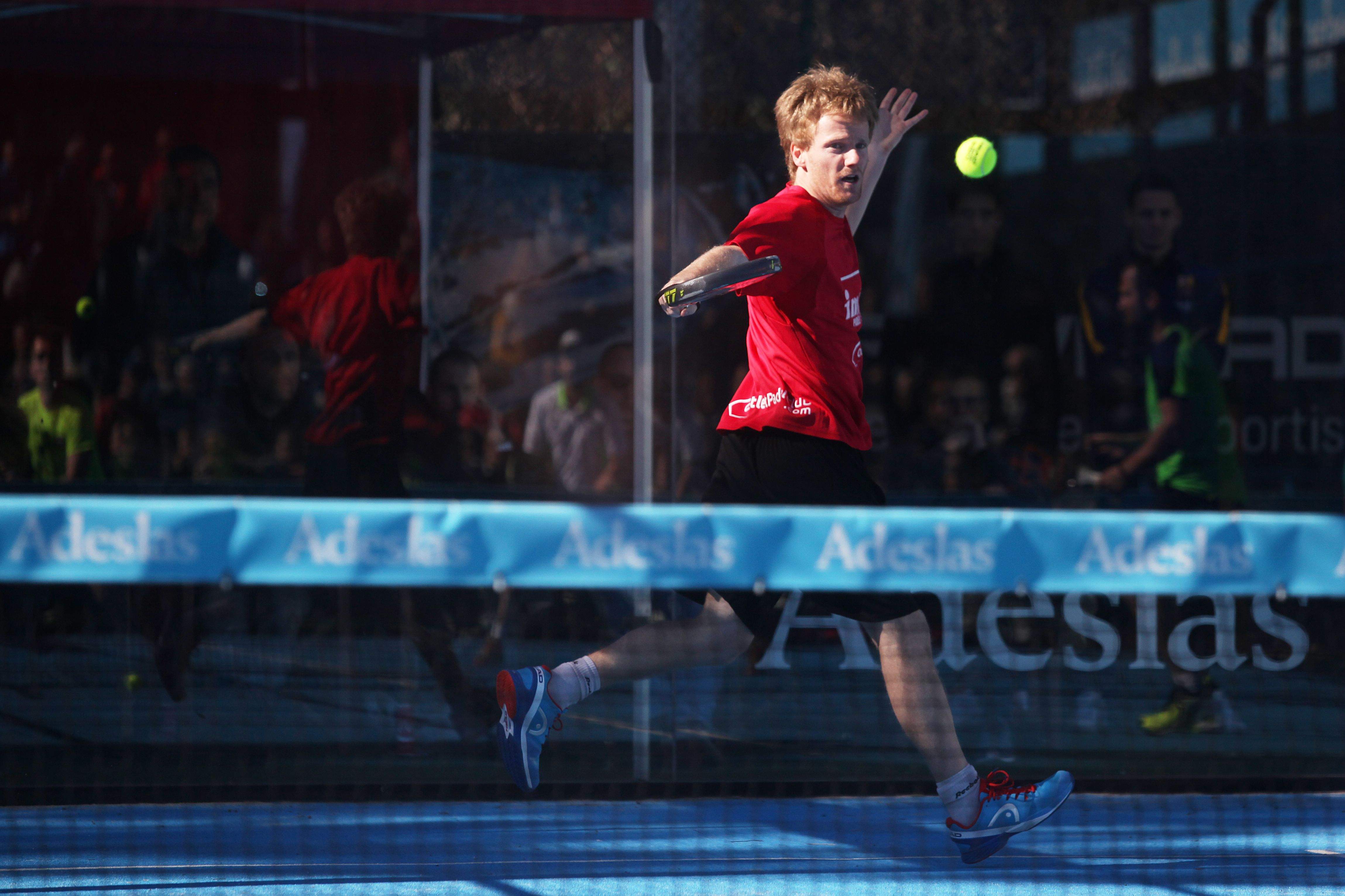 Una acció de la final masculina de 1a Categoria del Gran Slam del Junior FC al 2016. FOTO: Lali Puig