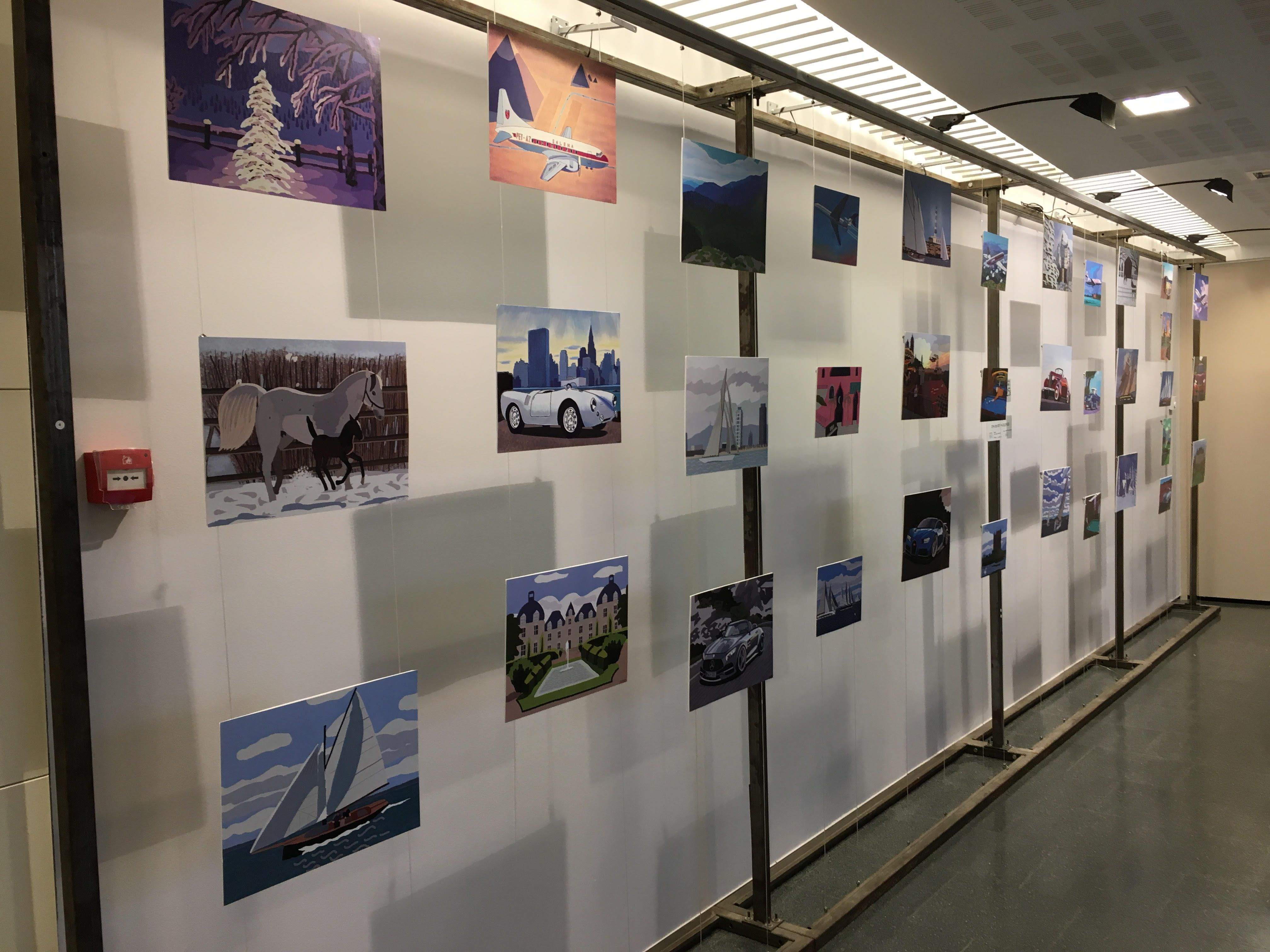 Exposició "Arte para Anita" amb quadres de Pedro Domingo FOTO: Cedida