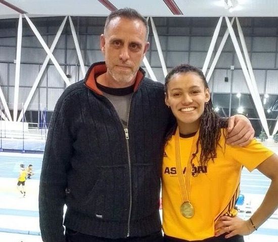 Jaêl Bestué, després d'aconseguir el rècord d'Espanya i el Campionat de Catalunya Absolut. FOTO: CMSC