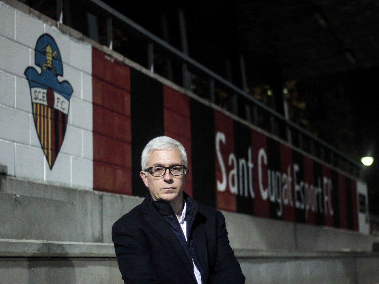 Llorenç Santasusagna és el president del Sant Cugat Esport Futbol Club. FOTO: Ale Gómez