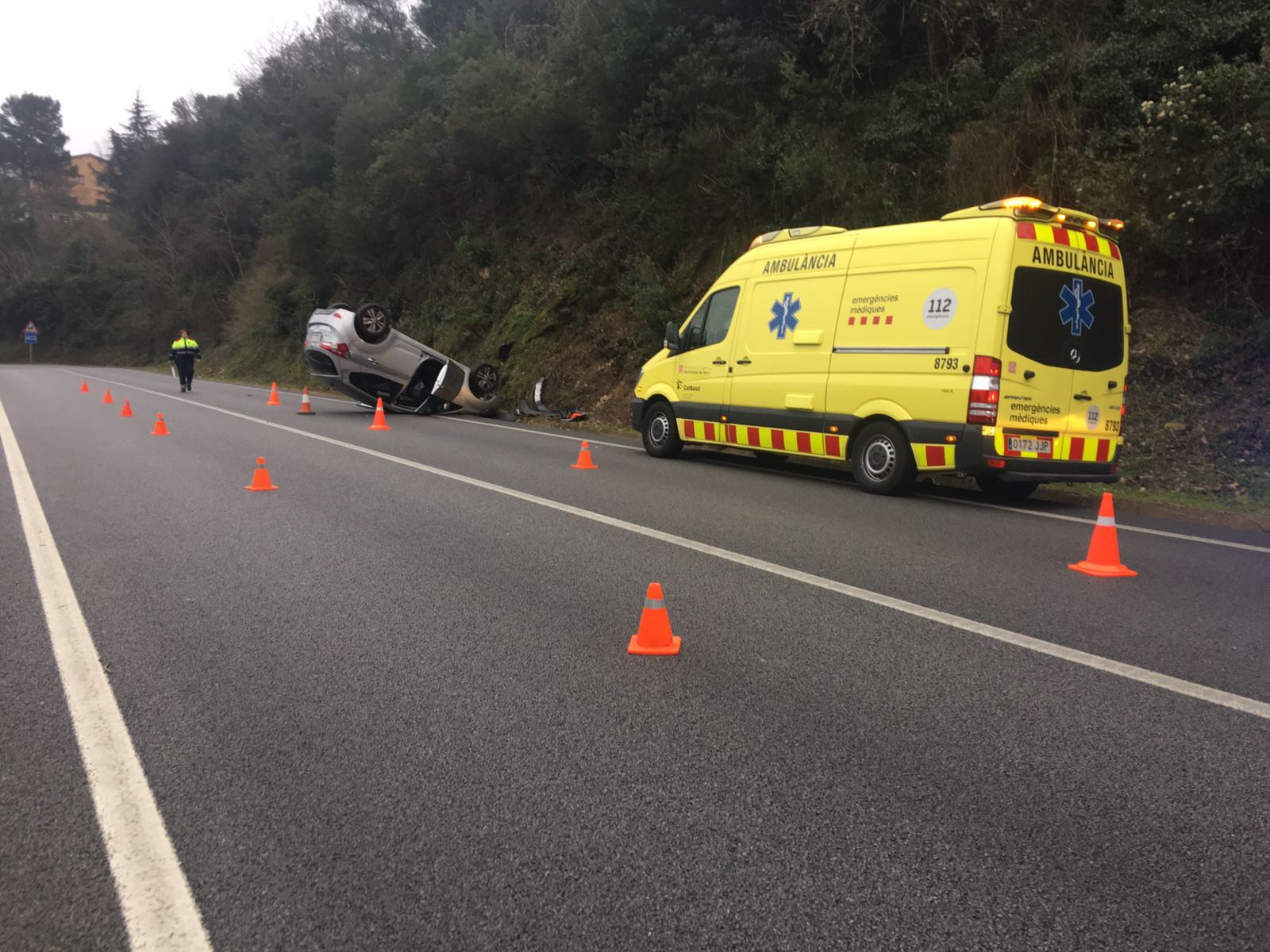 Imatge de l'accident FOTO: Cedida