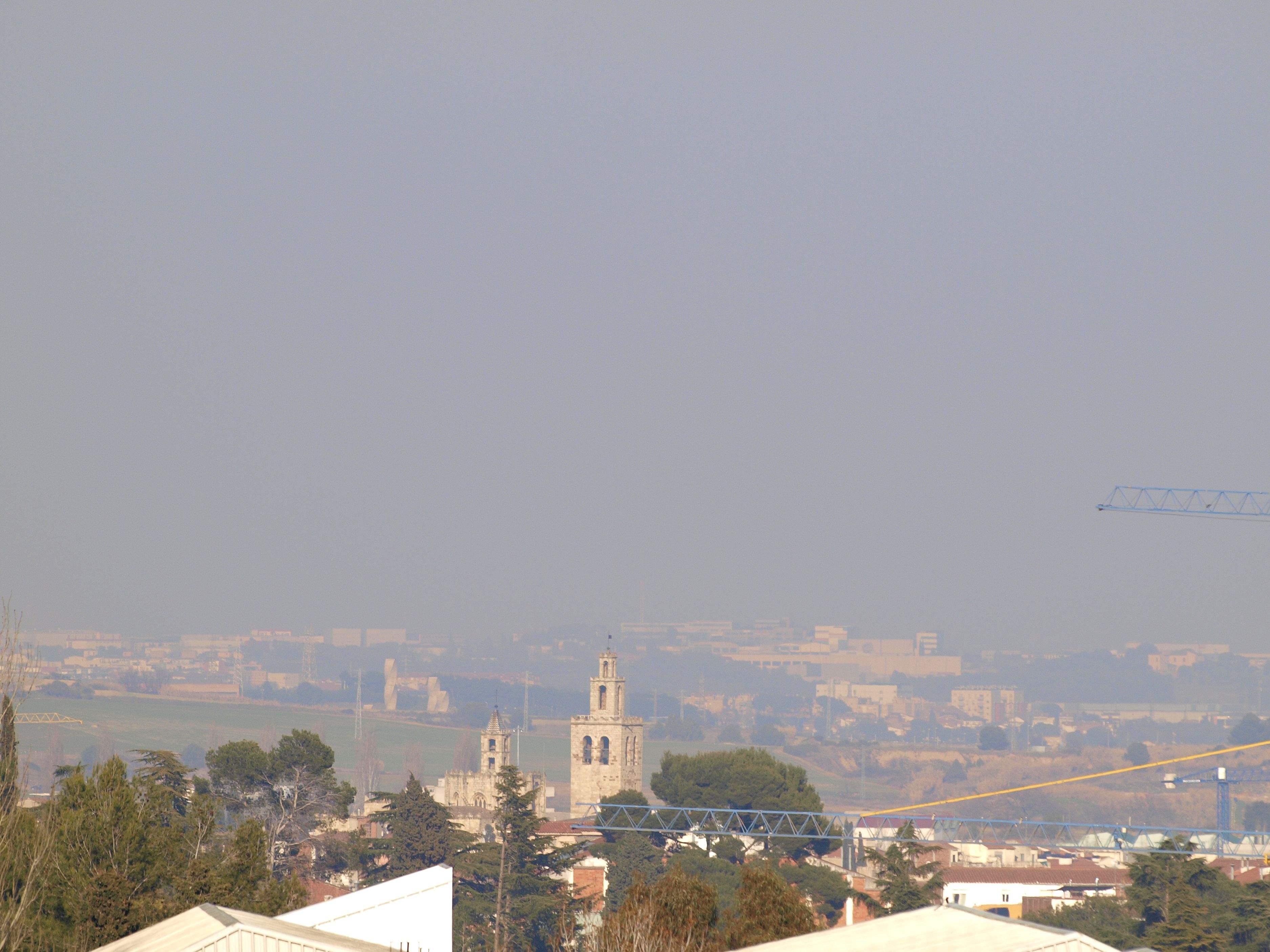 La contaminació sovint es veu a Sant Cugat FOTO: Artur Ribera