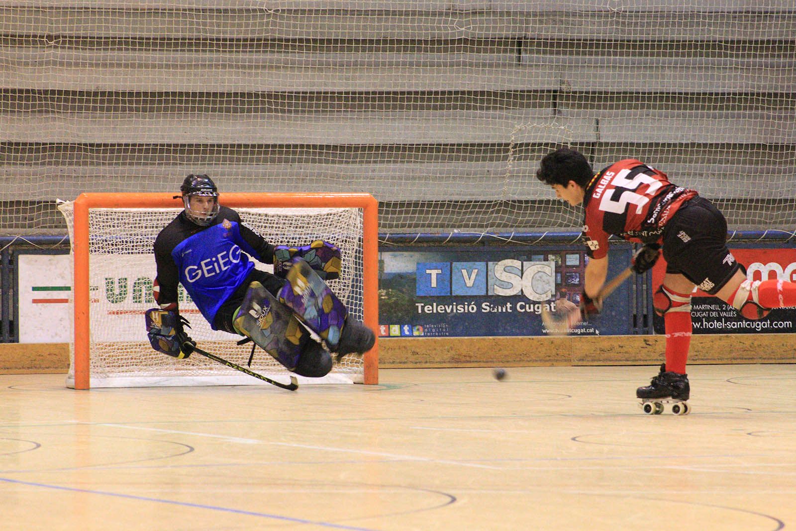 Joan Galbas ha fet el 2 a 0. FOTO: Lali Álvarez