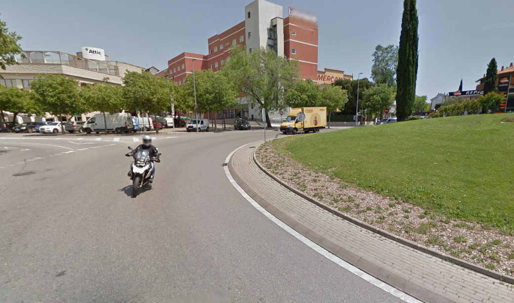 Entrada a Sant Cugat del Vallès per la zona de la "rotonda del Chic" FOTO: Google Maps 