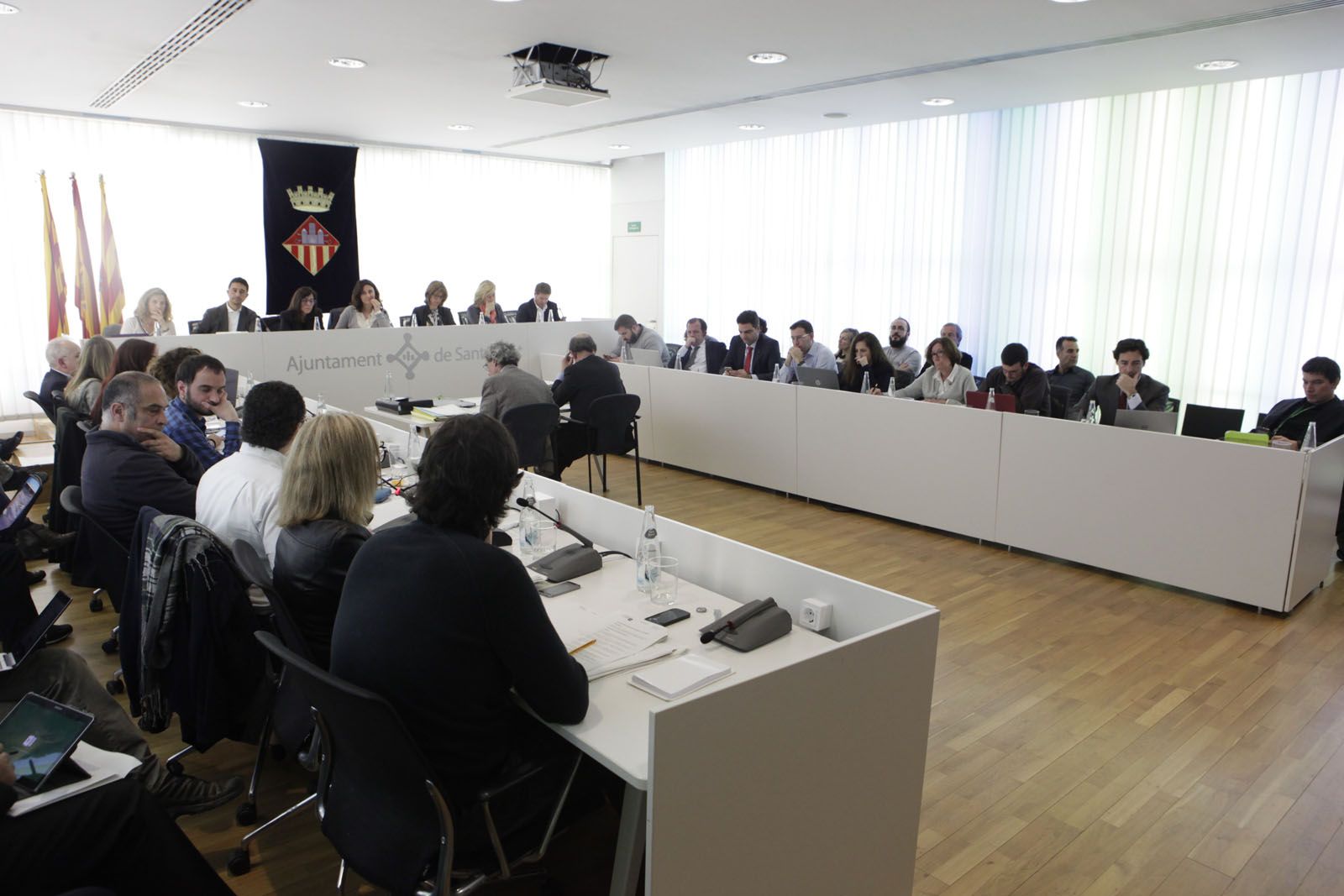 Imatge del ple municipal FOTO: Artur Ribera 