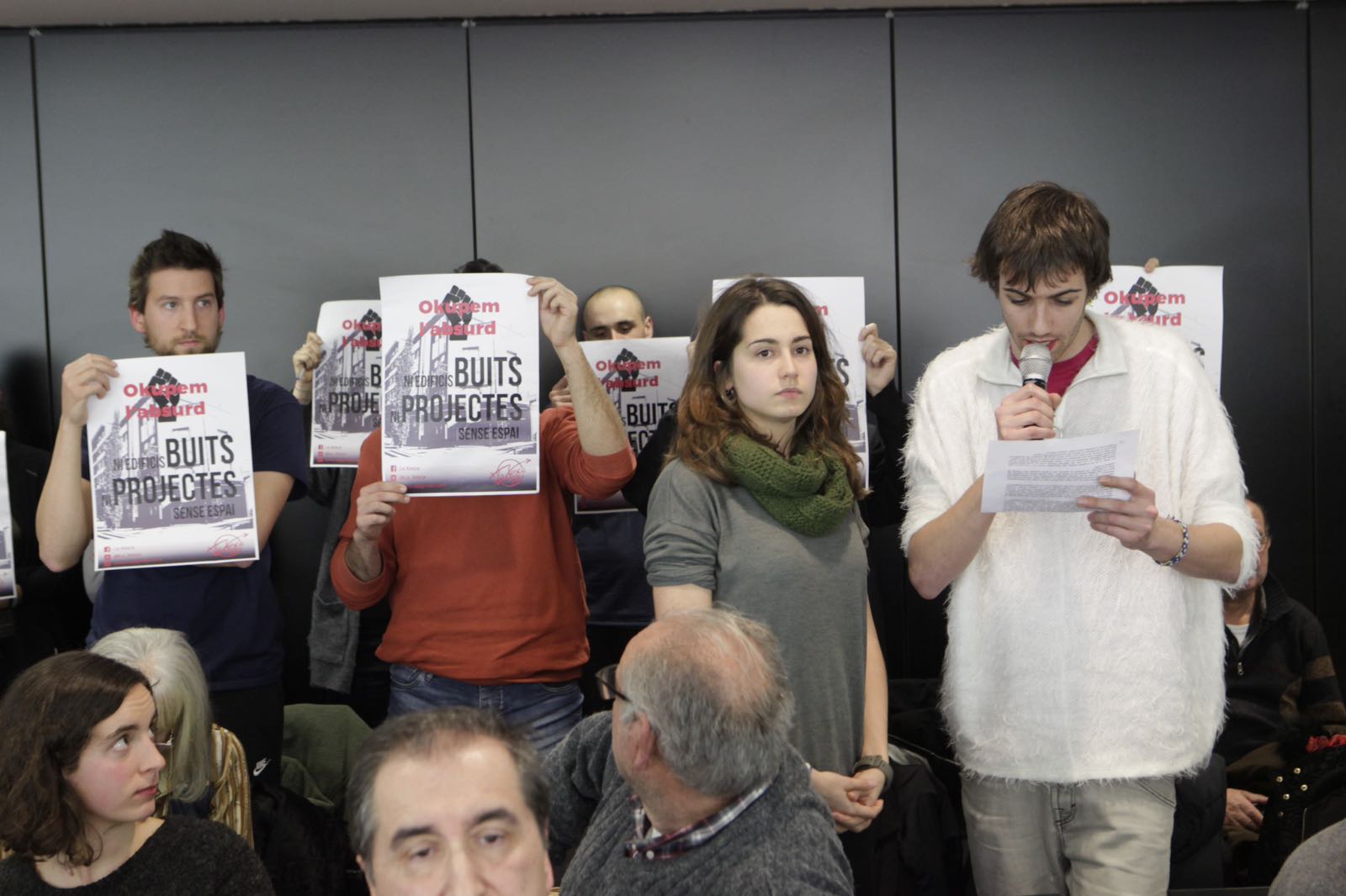 La Xesca durant la seva intervenció  FOTO: Artur Ribera