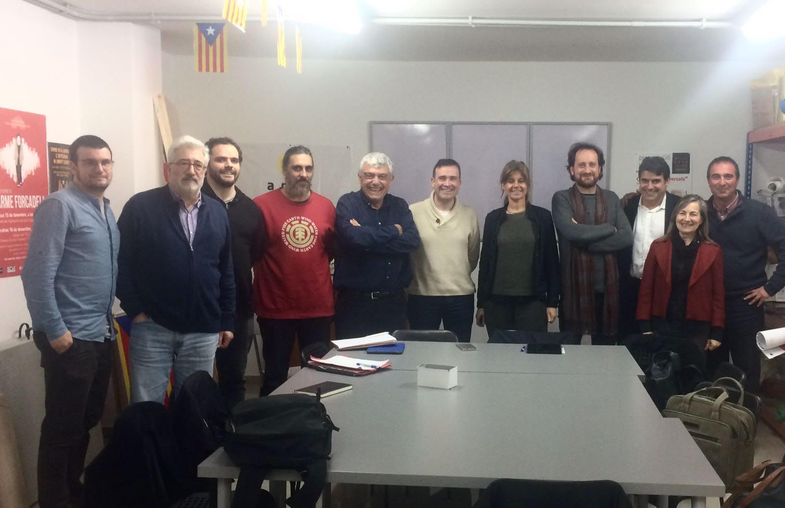 Primera reunió de la comissió de partits sobiranistes de Sant Cugat FOTO: Cedida