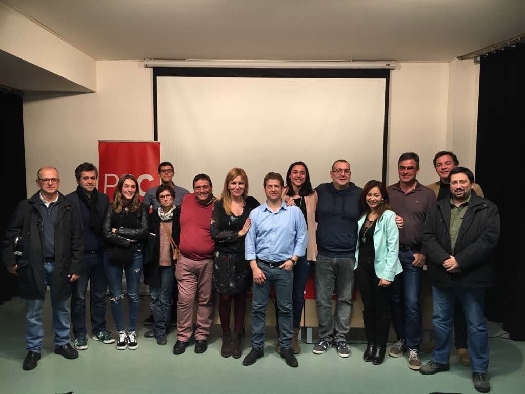 Imatge de família del PSC de Sant Cugat FOTO: PSC