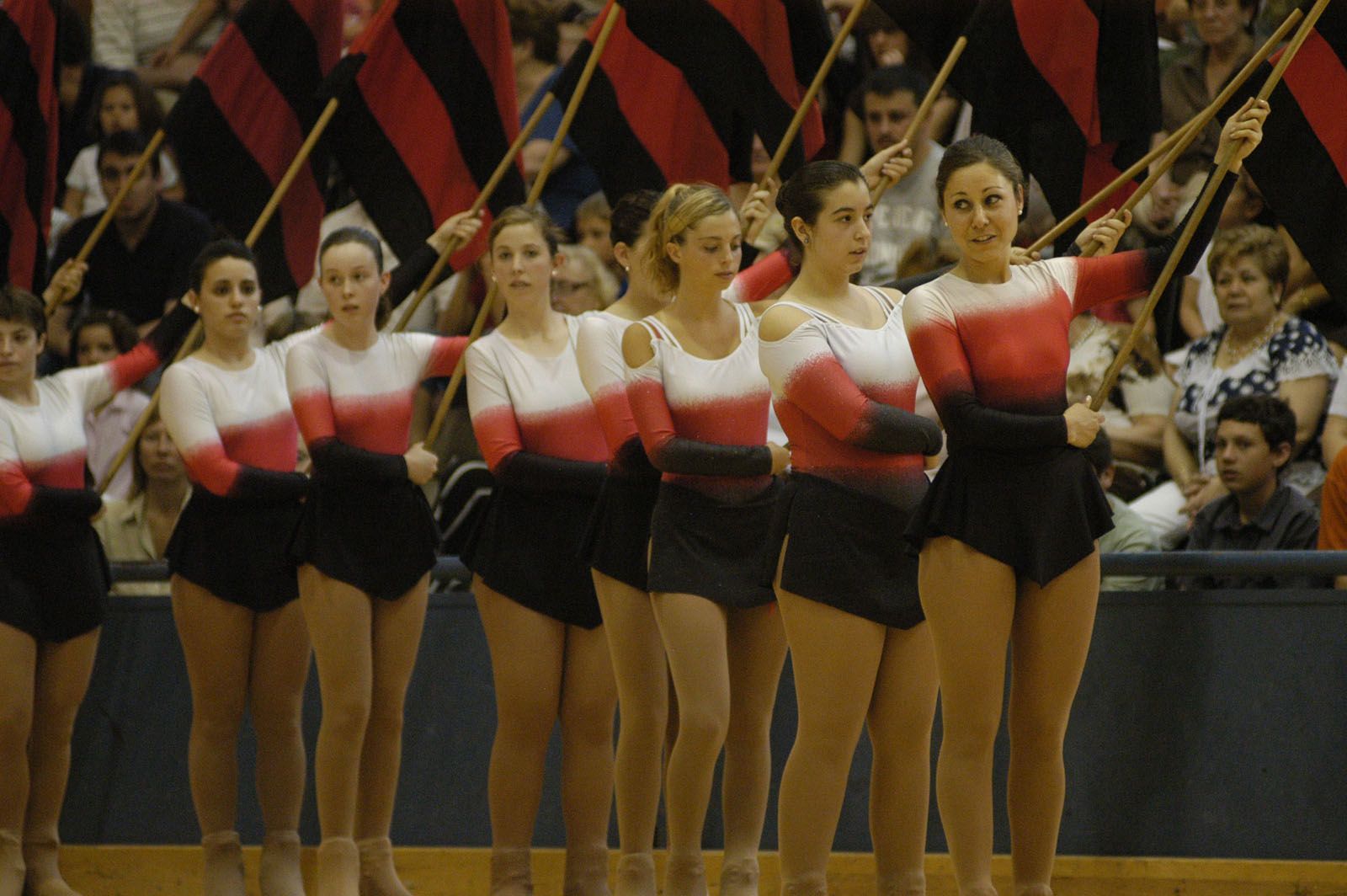 Patinadores amb els colors del club al festival 2007 FOTO: Arxiu TOT