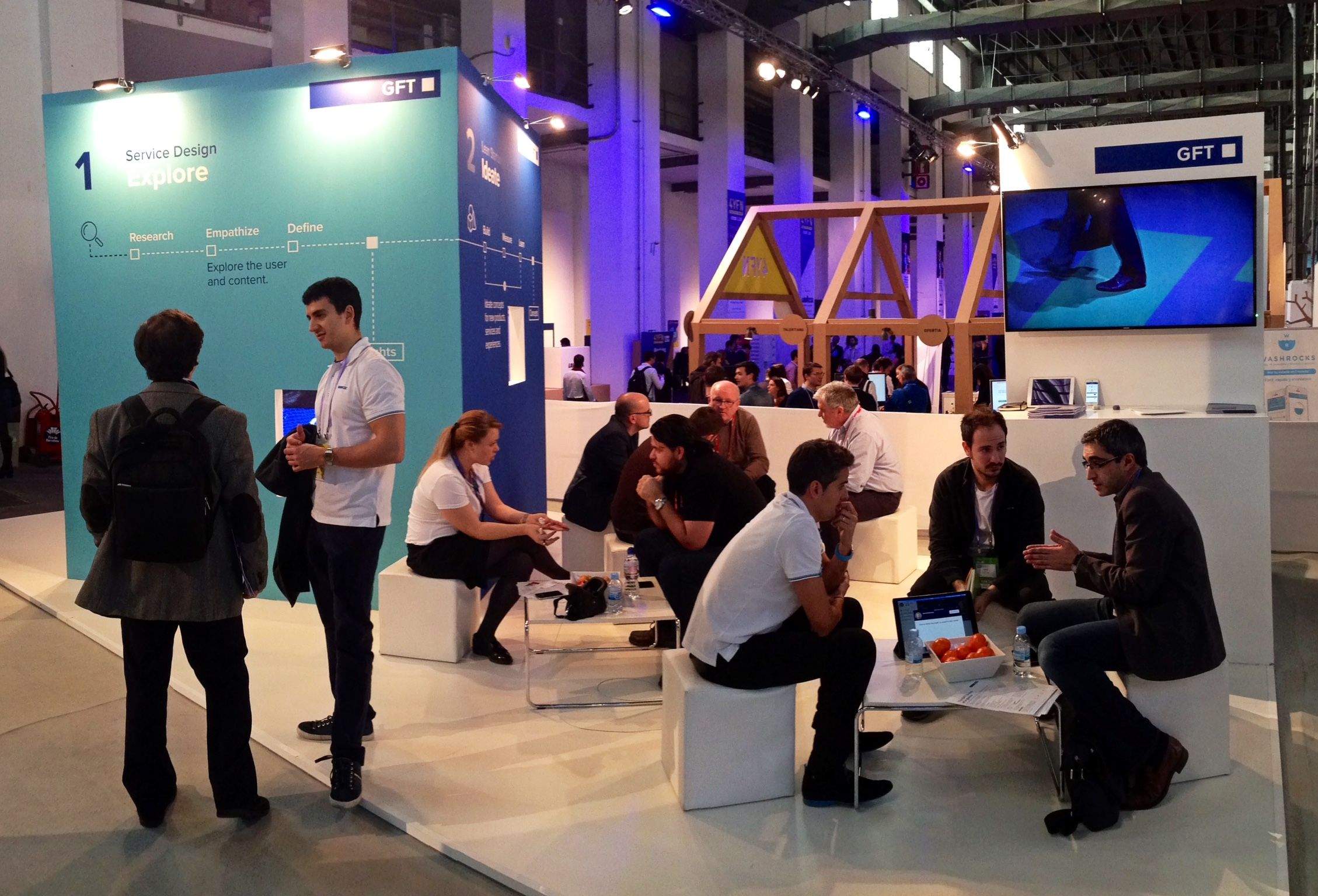 La santcugatenca GFT durant el darrer Mobile World Congress FOTO: GFT