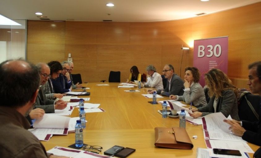 La Comissió Executiva de l'Associació Àmbit B30  FOTO: Cedida