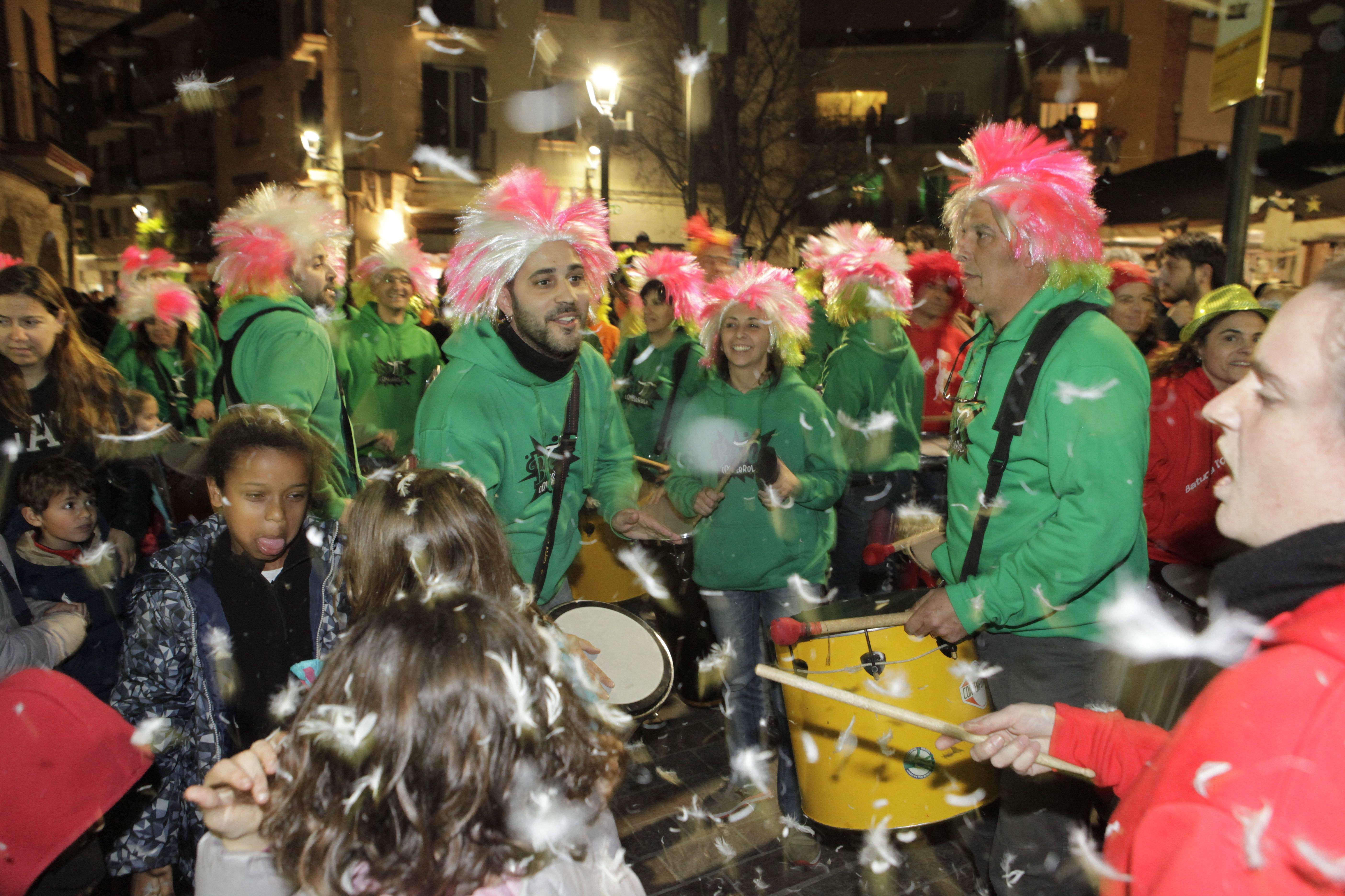 Batucada cap a rebre el Gall FOTO: Artur Ribera