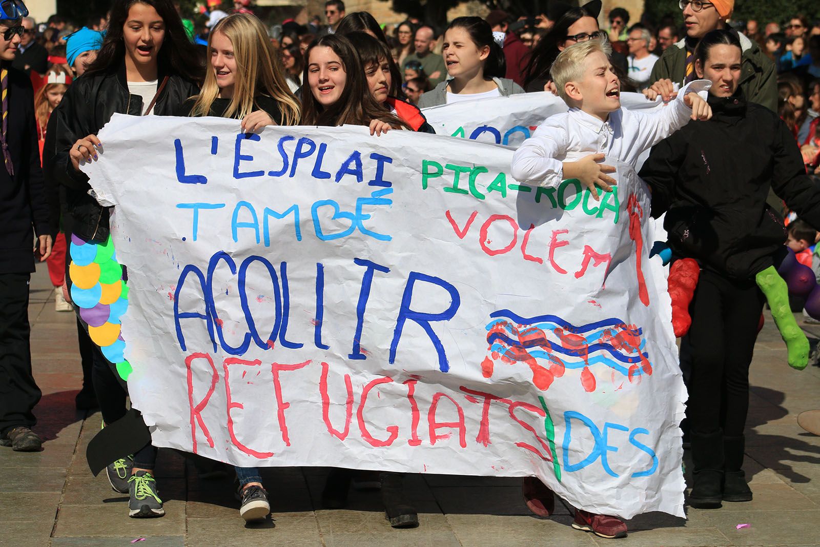 Hi han participat més de 500 persones a la rua FOTO: Lali Álvarez