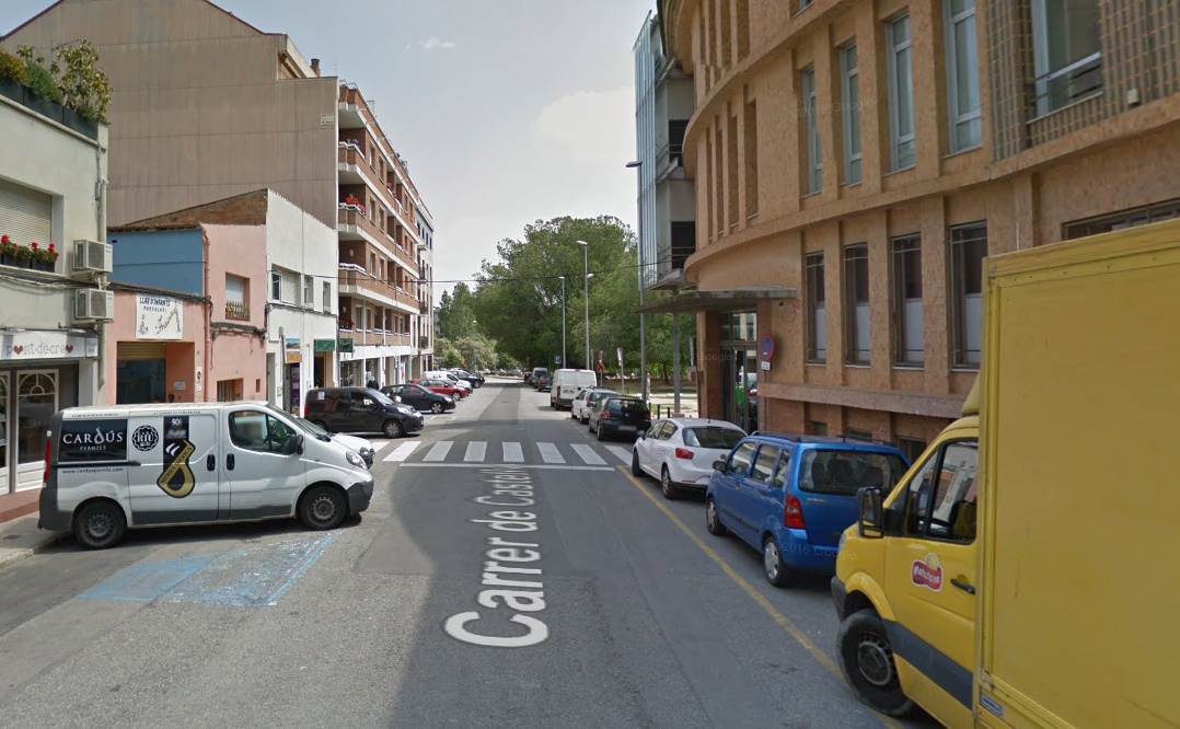El carrer de Castellví és just darrere de la Casa de Cultura FOTO: Google Maps