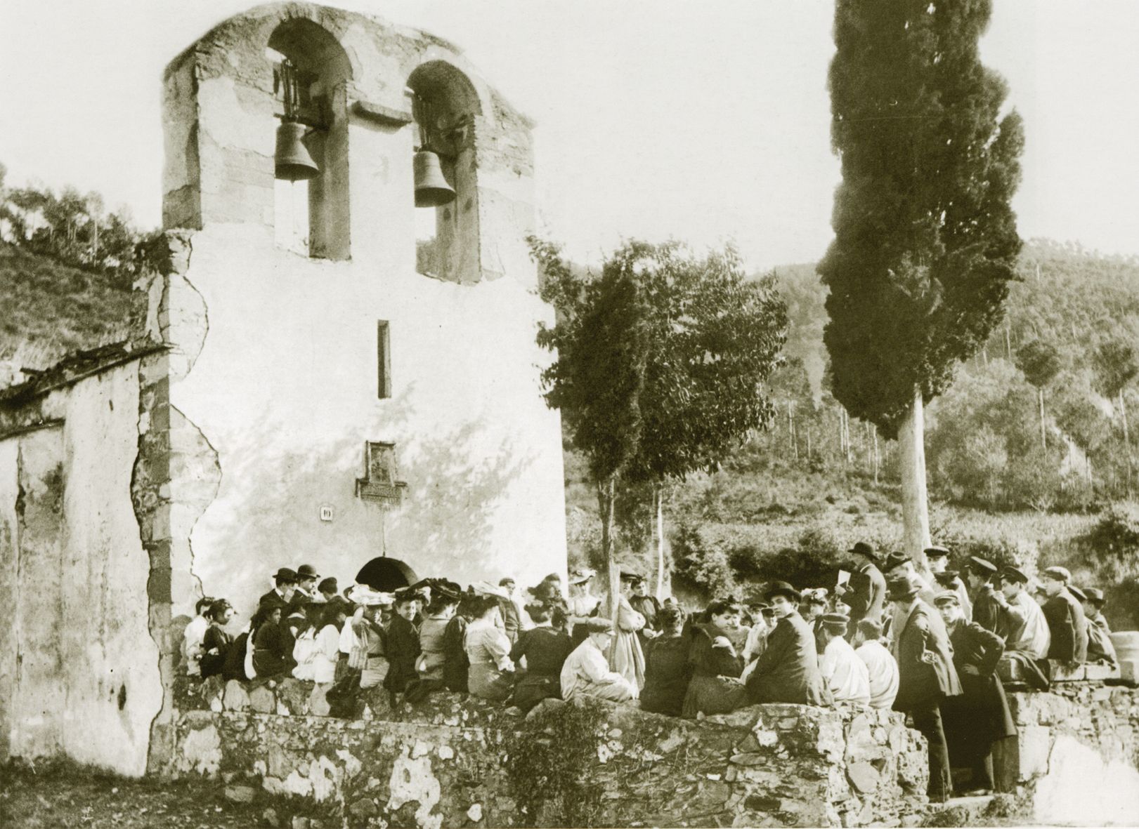 Aplec de Sant Medir a principis del segle XX FOTO: Branguló / Arxiu Nacional de Catalunya