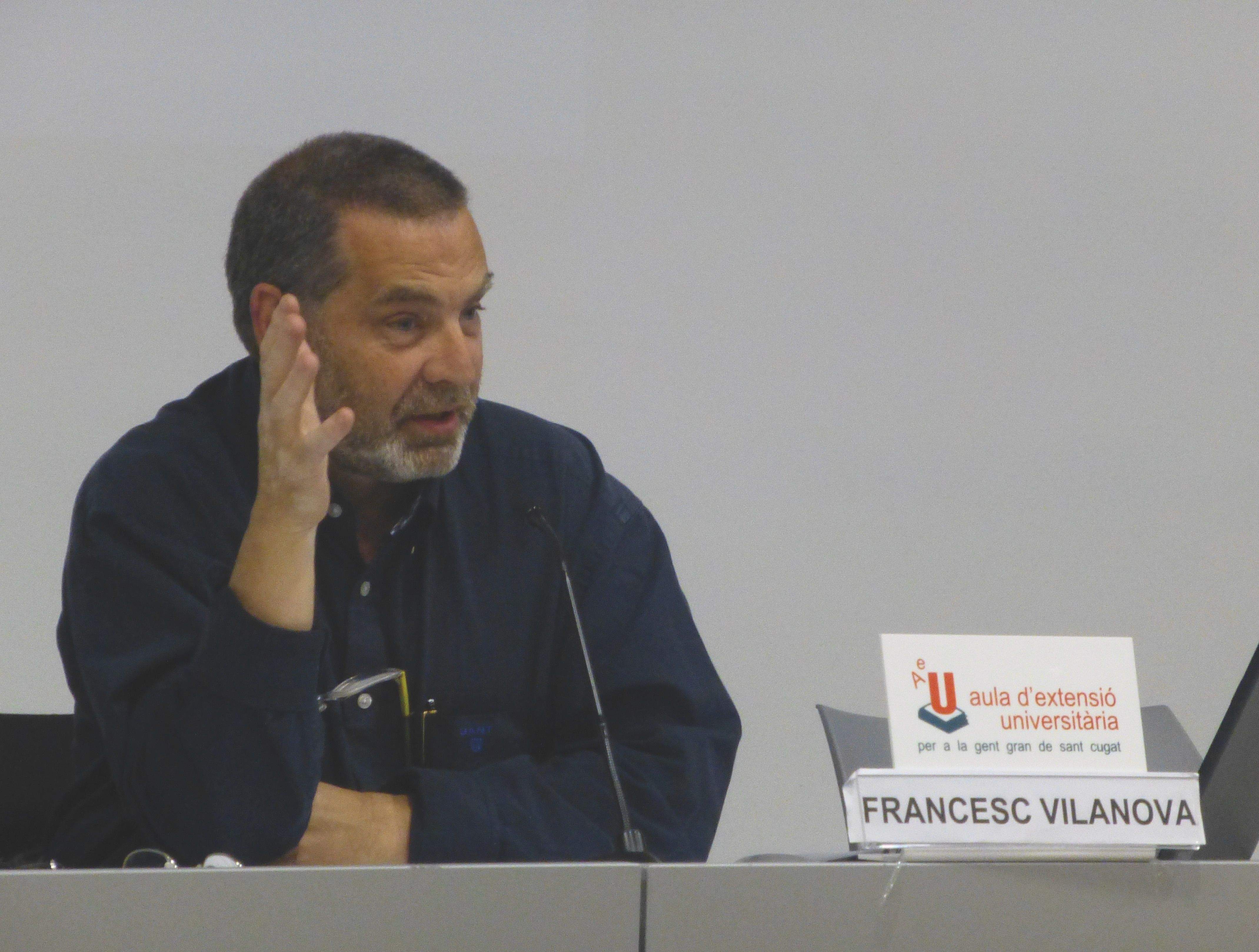 Francesc Vilanova a la xerrada FOTO: Cedida