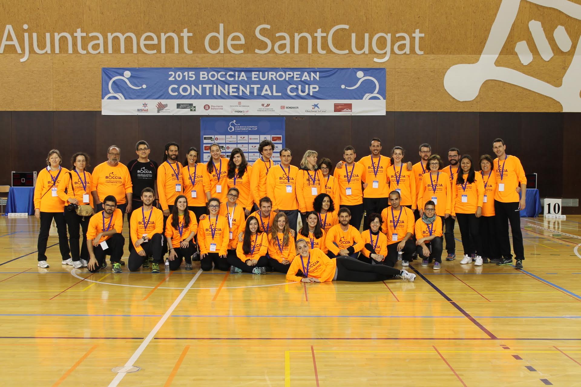 Els voluntaris al Campionat Europeu de Boccia l'any 2015 FOTO: Localpres