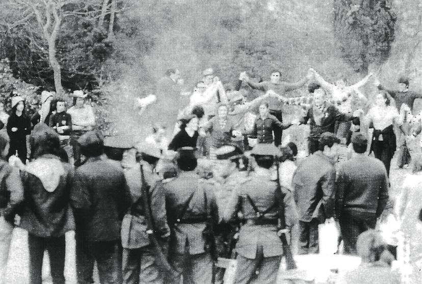 La Guàrdia Civil a Sant Medir, l’any 1968 FOTO: JMC