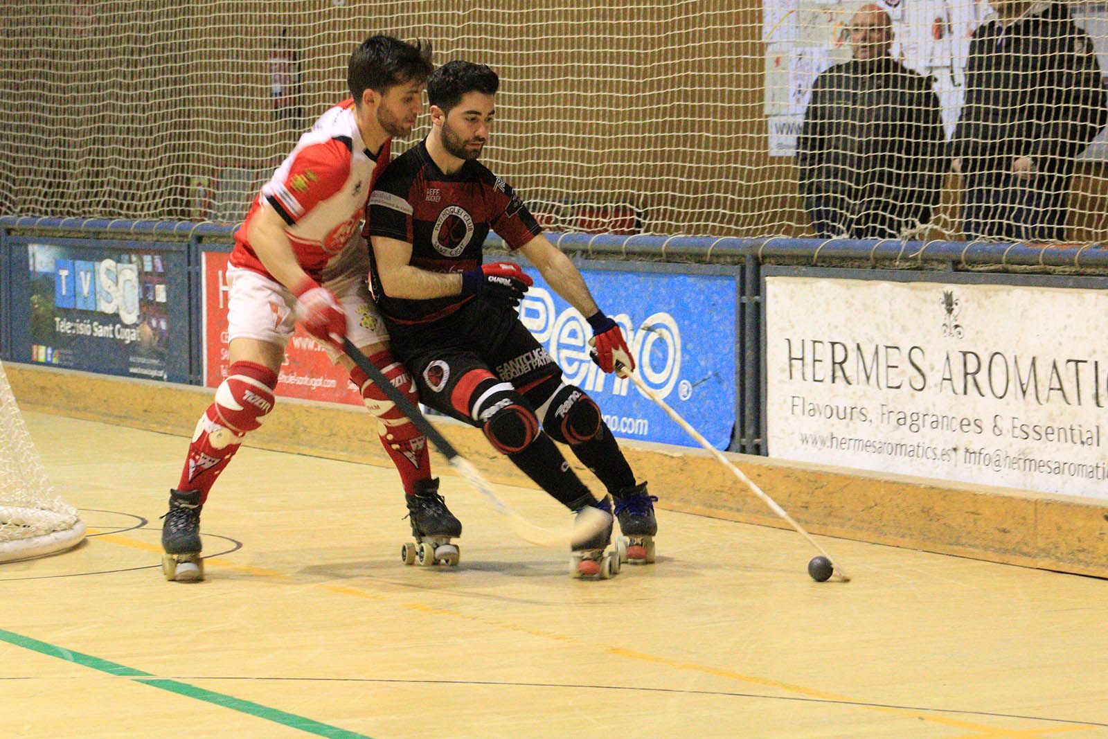 David Martínez ha donat la victòria al Patí Hoquei Club Sant Cugat. FOTO: Lali Álvarez