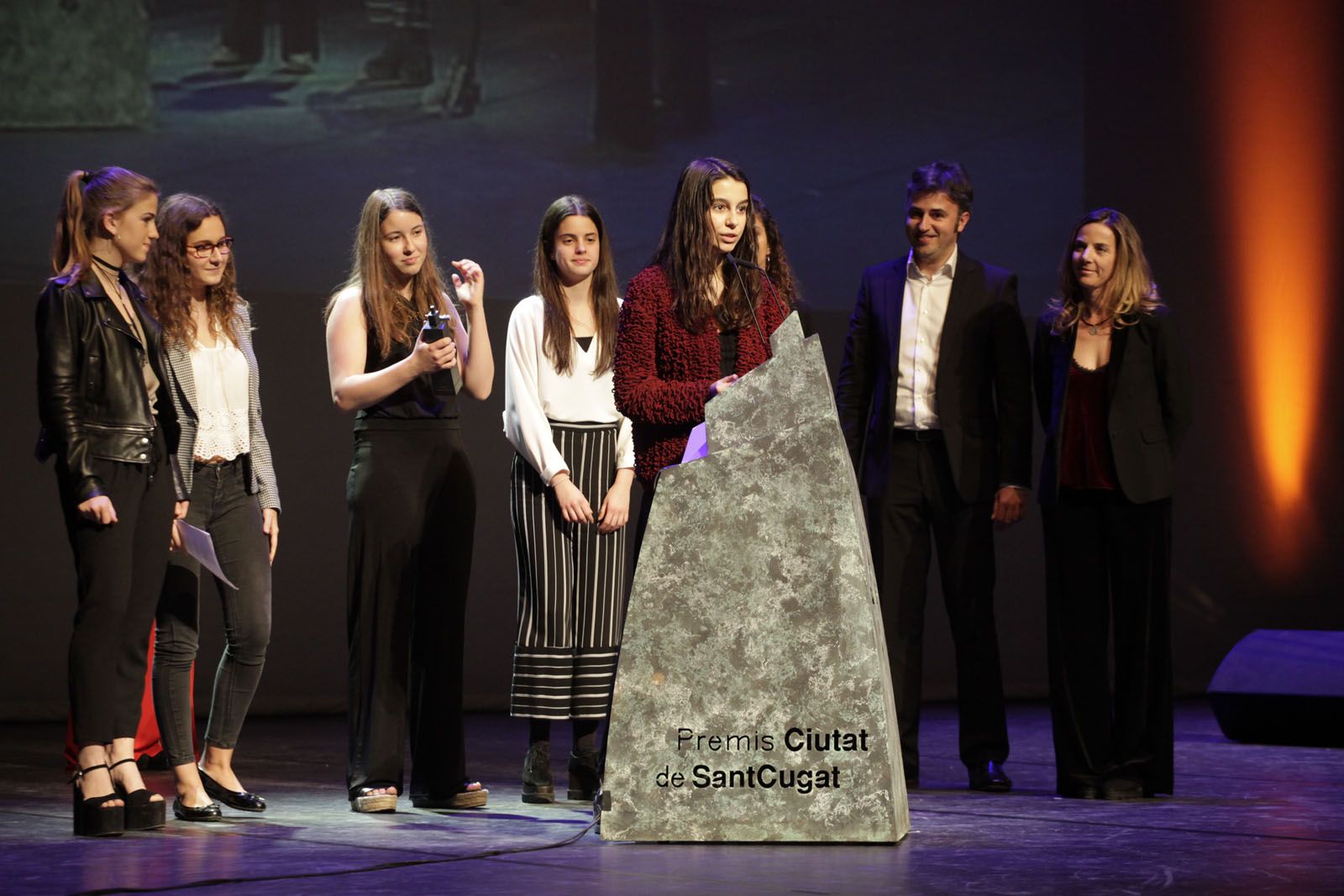 Premi Ciutat de Sant Cugat per als alumnes de l'escola Thau FOTO: Artur Ribera