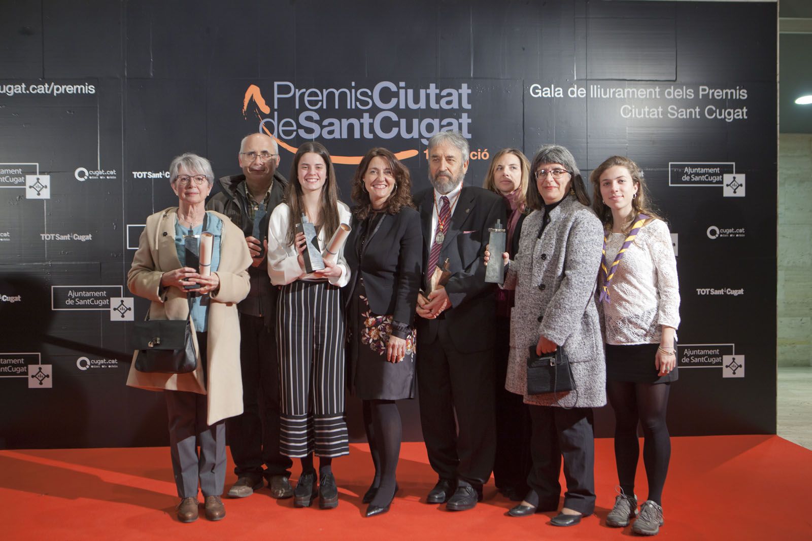 Foto de família dels premiats FOTO: Artur Ribera