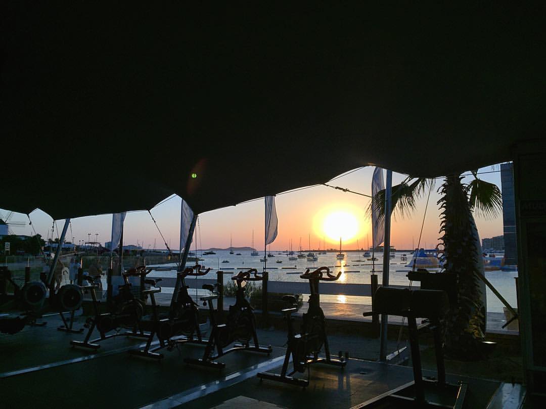 El gimnàs de Beach Box Gym a Eivissa FOTO: Cedida