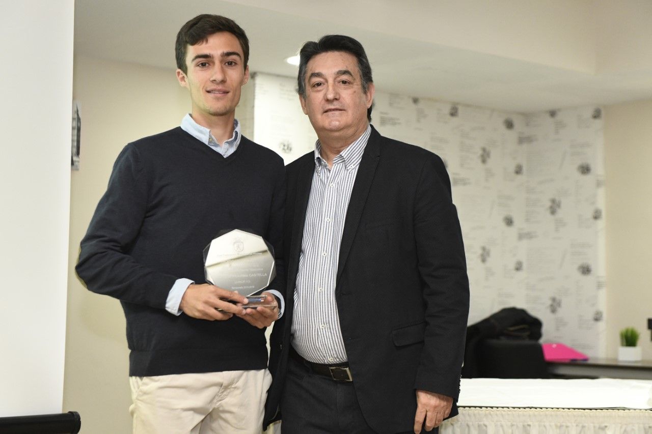 Marc Serrahima ha viatjat a Madrid per rebre el guardó. FOTO: RFEH / Rafa Aparicio