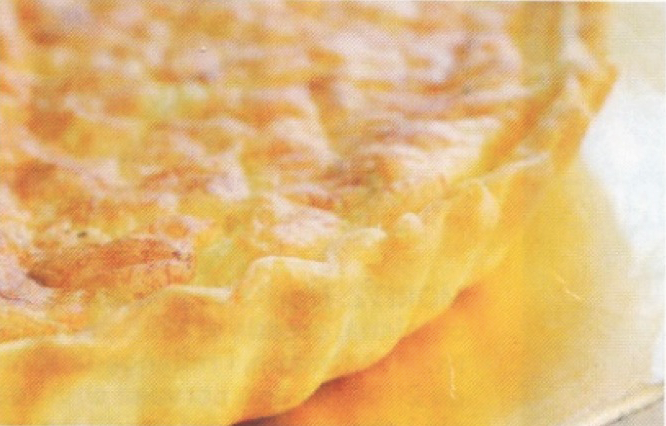 Una imatge del pastís de bacallà FOTO: Cedida