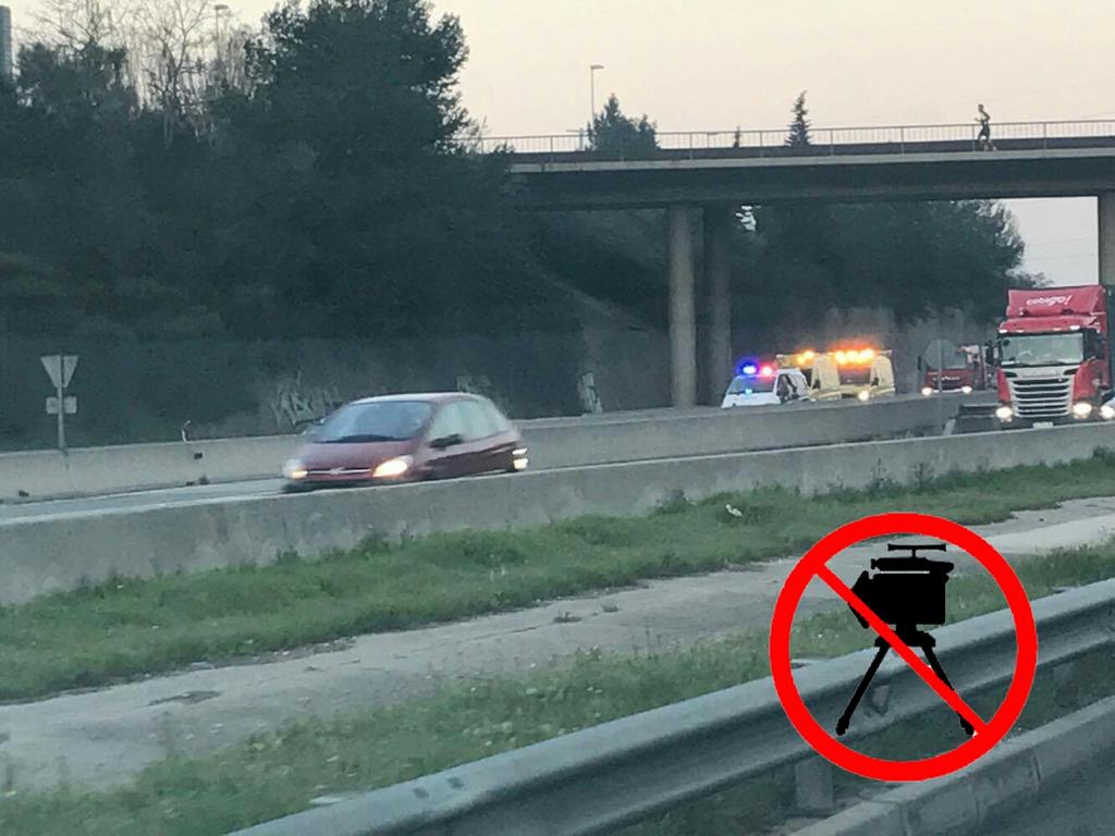 Foto de l'accident FOTO: @antiradarcatala