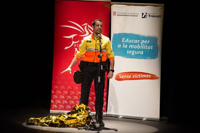 El membre del SEM explicant el seu testimoni FOTO: Localpres