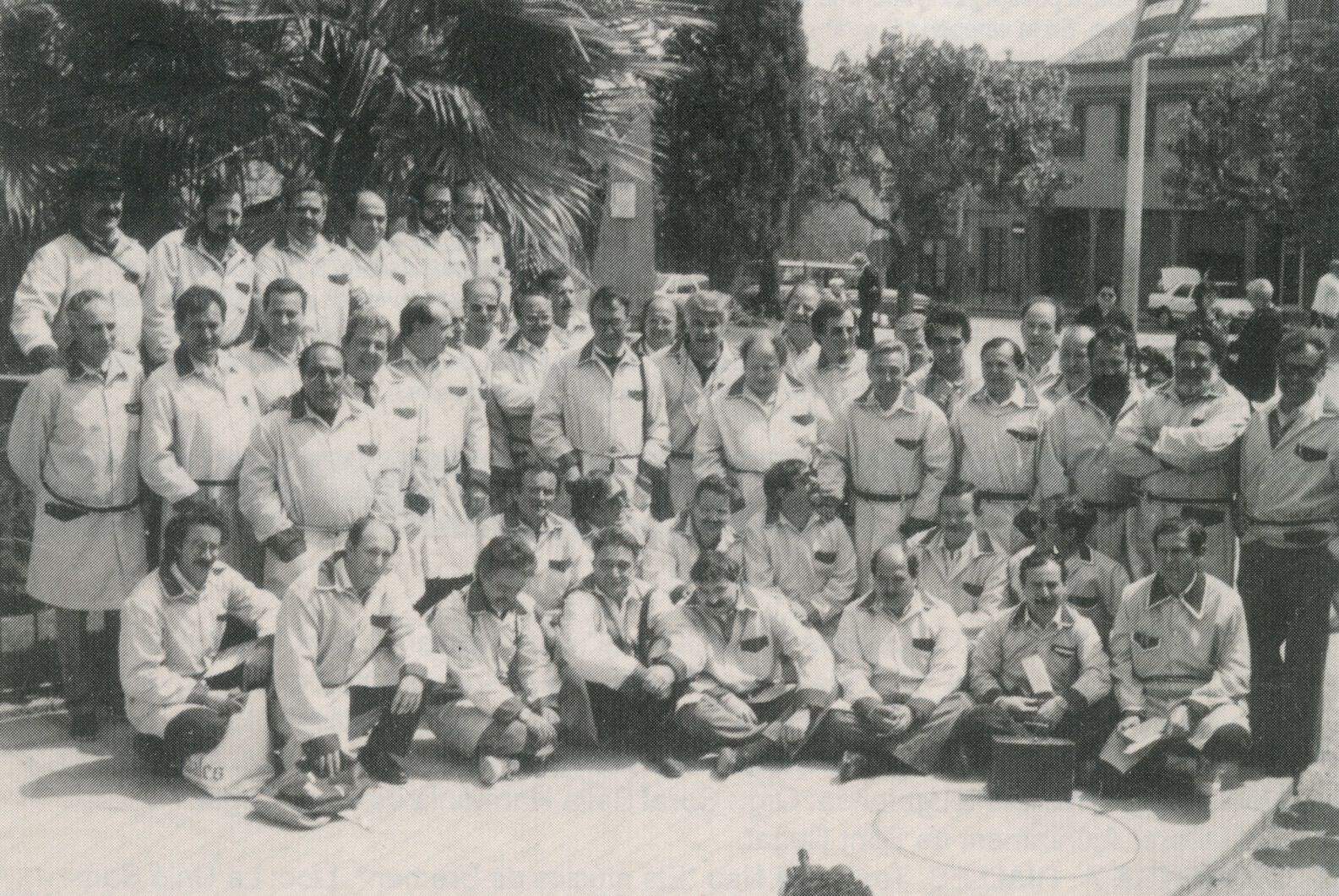 Una trobada d’exalumnes de l’escola Azqueta, any 1989  FOTO: J. Garrell