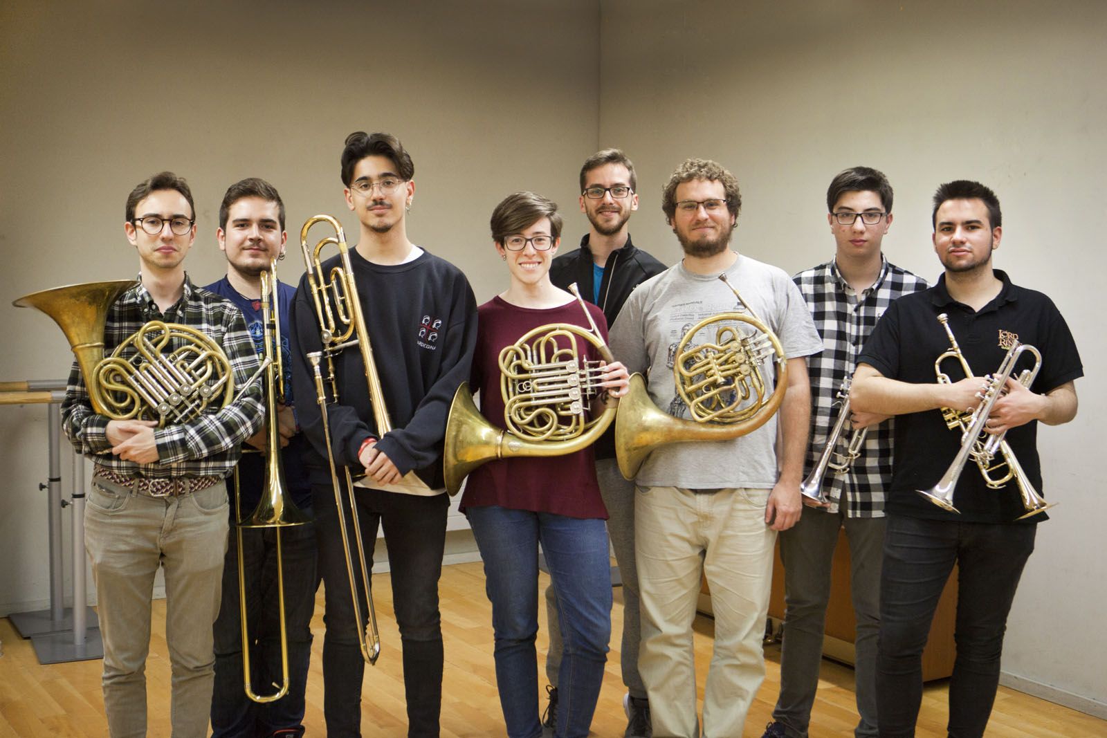 Secció de metall de la Jove Orquestra de Sant Cugat. FOTO: Artur Ribera