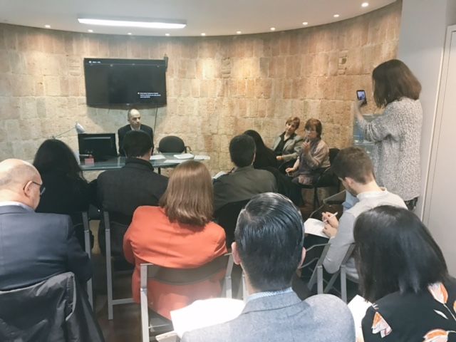 Oficines d'Amat a Barcelona, presentant l'estudi del 2016. FOTO: L. Grau