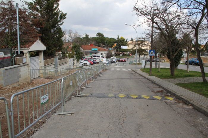 Les obres a l'avinguda de Mas Fuster FOTO: EMD Valldoreix