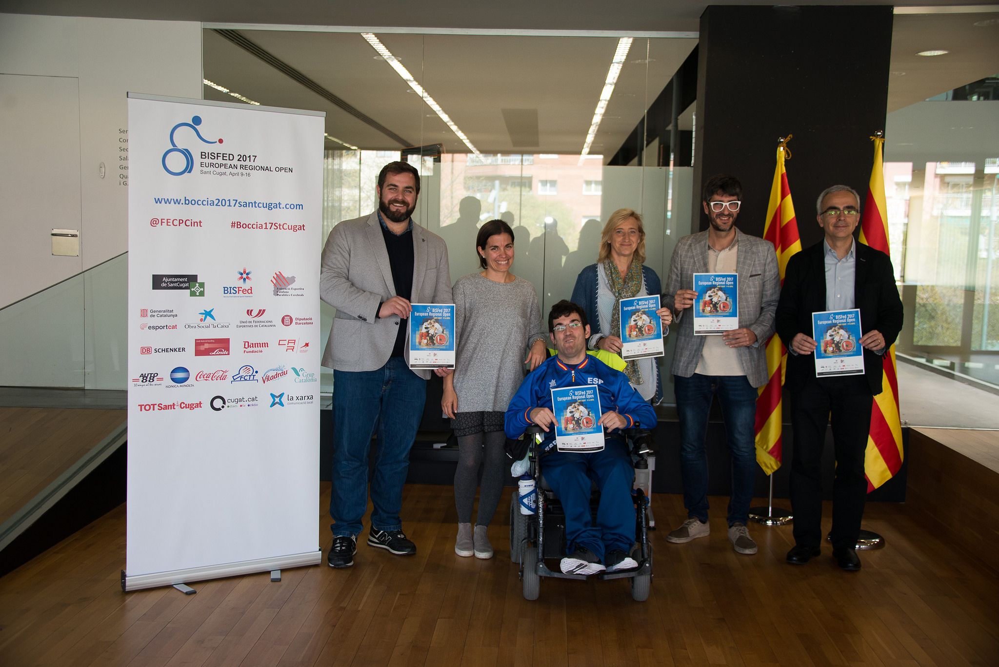 El torneig BISFed 2017 European Regional Open de boccia s'ha presentat a l'ajuntament. FOTO: Localpres